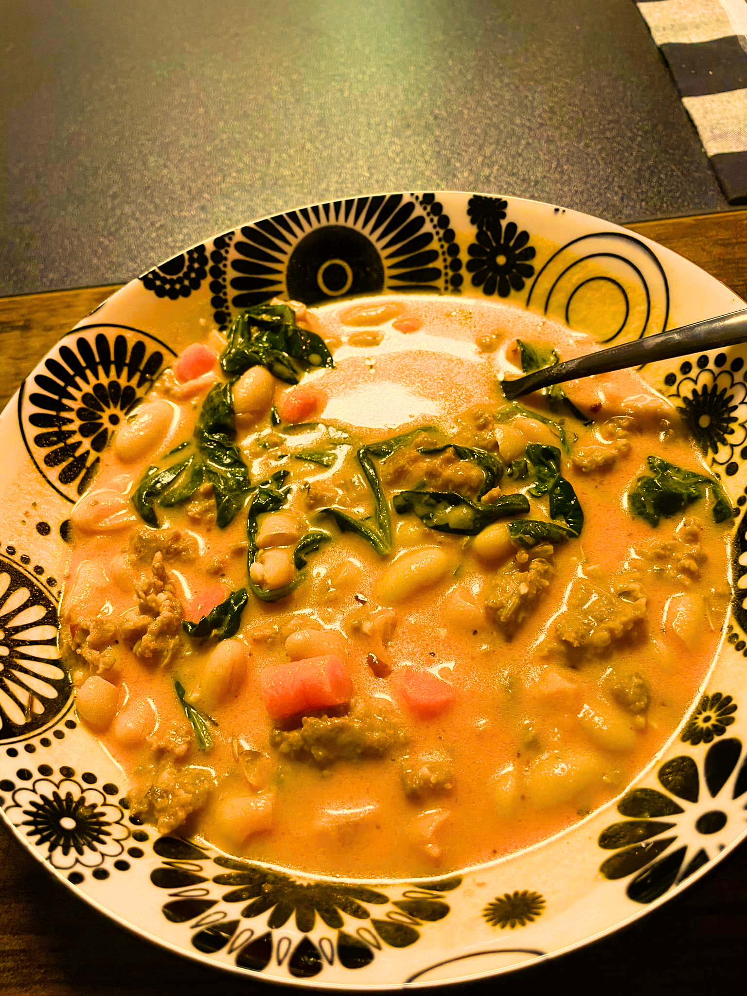 Tuscan Sausage Bean Soup