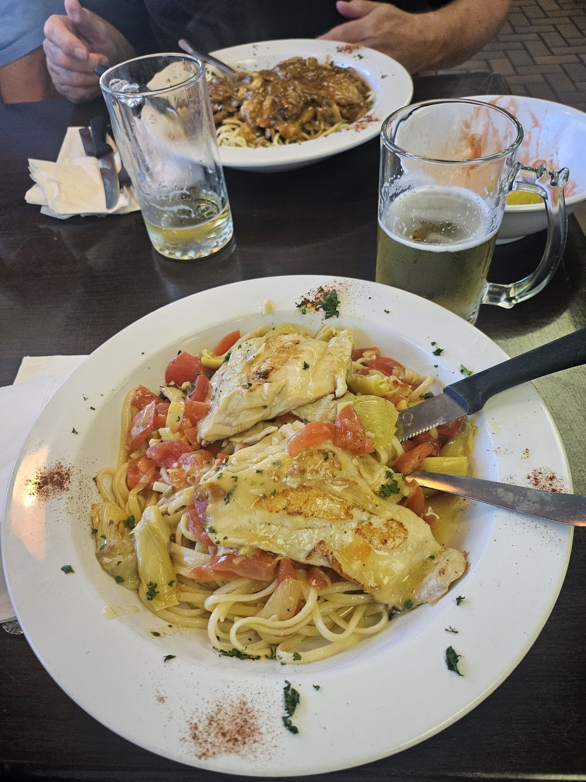 Grouper Toscana Seafood Dish at Jimmy's.