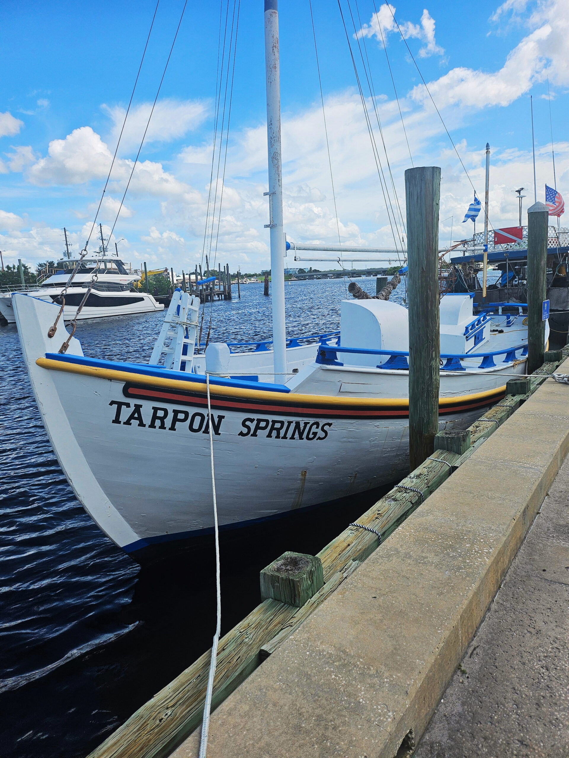 Tarpon Springs sponge boat at the Sponge Docks